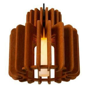 Pendelleuchte Lucide ROLLO Japandi Filz Glas E27 Dimmbar 40 cm small 1
