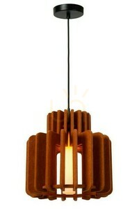 Pendelleuchte Lucide ROLLO Japandi Filz Glas E27 Dimmbar 40 cm small 0