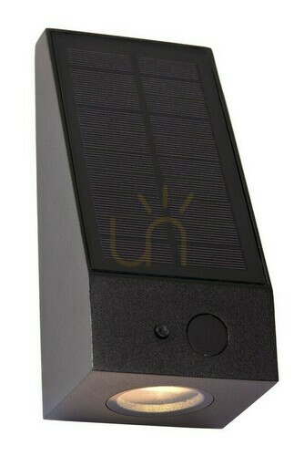 Prüfen Außenwandleuchte Lucide IRWIN schwarz Aluminium LED 2W IP65 Bewegungssensor