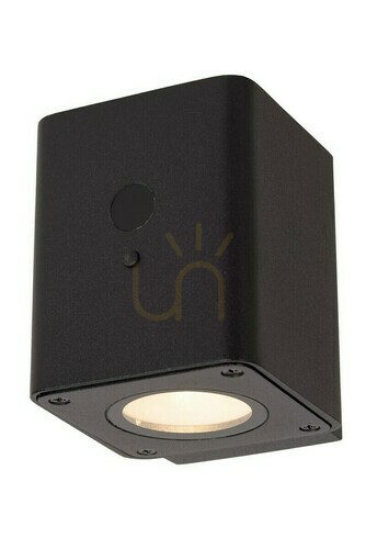 Prüfen Außenwandleuchte Lucide RAMIN Schwarz Aluminium LED IP65 Bewegungsmelder