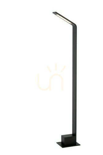 Prüfen Wegeleuchte Lucide LAWFORD LED Schwarz Aluminium 80 cm IP54