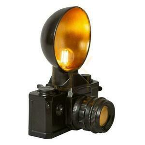 Tischleuchte Lucide EXTRAVAGANZA CAMERA Schwarz Retro small 2