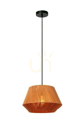 Prüfen Pendelleuchte Lucide JESSICA Japandi Baumwolle E27 30 cm