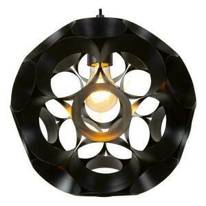Pendelleuchte Lucide Hannelore schwarz Metall 30 cm E27 LED dimmbar small 1