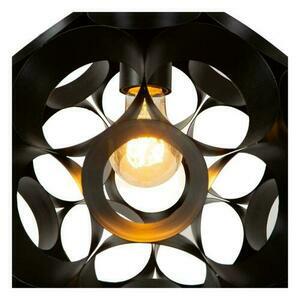 Pendelleuchte Lucide Hannelore schwarz Metall 30 cm E27 LED dimmbar small 2