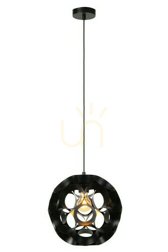 Prüfen Pendelleuchte Lucide Hannelore schwarz Metall 30 cm E27 LED dimmbar