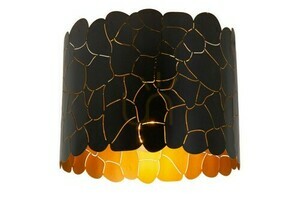 Plafond Lucide ALMELO Schwarz Gold Metall modern E27 26 cm small 0