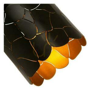 Wandleuchte Lucide ALMELO Schwarz Gold Metall E14 dimmbar small 3