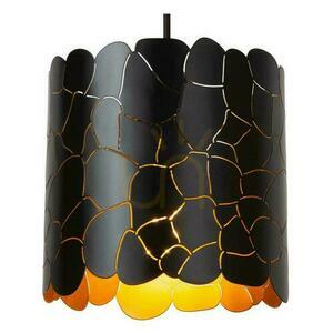 Pendelleuchte Lucide ALMELO 3-flammig Schwarz Gold Metall Modern small 1