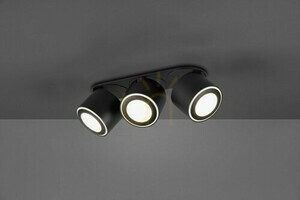Trio TAURUS 652910332 LED-Deckenleuchte, schwarz matt, 3 Strahler small 2
