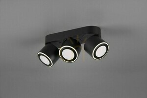 Trio TAURUS 652910332 LED-Deckenleuchte, schwarz matt, 3 Strahler small 3