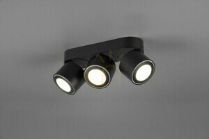 Trio TAURUS 652910332 LED-Deckenleuchte, schwarz matt, 3 Strahler small 4