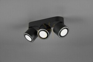 Trio TAURUS 652910332 LED-Deckenleuchte, schwarz matt, 3 Strahler small 6