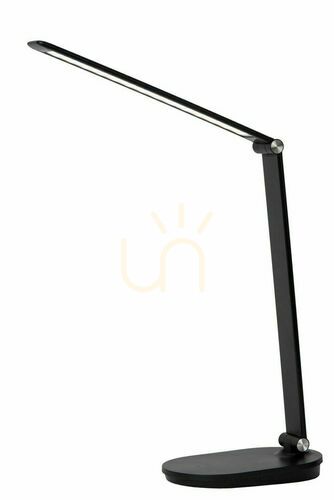 Prüfen Schreibtischlampe Lucide ALDWIN Schwarz LED dimmbar 24610/08/30