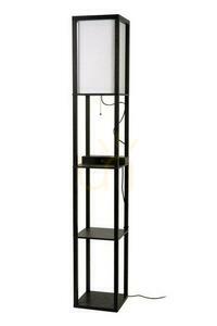 Stehleuchte Lucide MENNO schwarz beige Japandi E27 44799/81/30 small 1