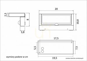 Außenwandleuchte SU-MA REN RN20-KPIR LED 21W mit Bewegungsmelder anthrazit IP65 small 7