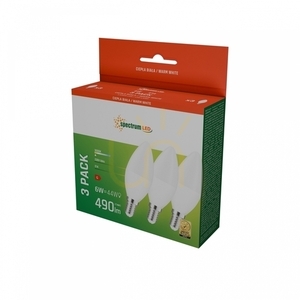 Led Kerze E14 230 V 6 Ww Spectrum 3 Pack small 2
