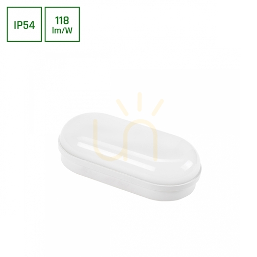 Prüfen Technic Channel Lampe 8 W Nw 230 V 120st Ip54 Ik10 157x80x46mm Weiß Oval.