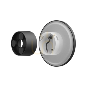 Piatta 9 W Cct 230 V Ip44 120x47 Mm Schwarz Runde Fassade. small 11