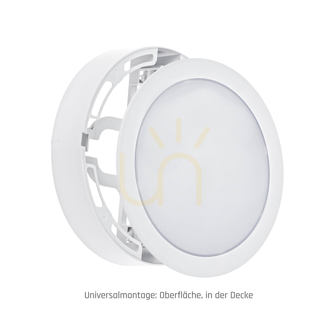 Anzeige Algine Eco 2w1 Anbaudownlight 12 W Nw 230 V 110st Ip20 Ik06 170x35mm Weiß Rund Algine Eco 2w1 Anbaudownlight 12 W Nw 230 V 110st Ip20 Ik06 170x35mm Weiß Rund
