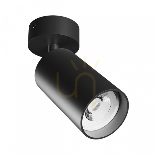 Prüfen Squalla Variosa Gu10 Wandleuchte 230 V Ip20 55x100x165 Mm Schwarz Rund.