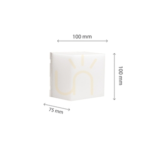 Scatollo 5 W Cct 230 V Ip54 100x100x75 Mm Weiße Fassade small 3