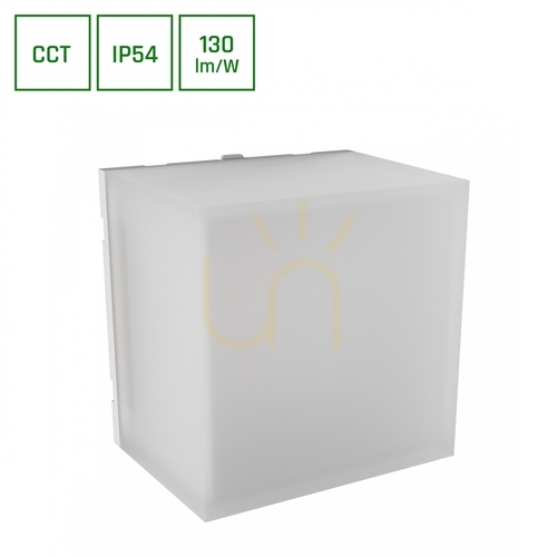 Prüfen Scatollo 5 W Cct 230 V Ip54 100x100x75 Mm Weiße Fassade