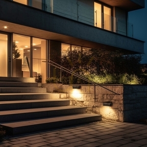 Encanta Asymmetric 6 W Cct 230 V Ip54 230x80x30 Mm Schwarz Aufputzfassade. small 4