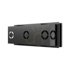 Encanta 6 W Cct 230 V Ip54 230x84x52 Mm Schwarz Flush Mounted Fassade. small 3