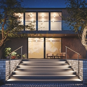 Encanta 6 W Cct 230 V Ip54 230x84x52 Mm Schwarz Flush Mounted Fassade. small 4