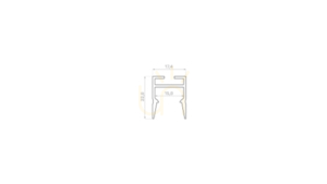 LED-Profil LUMINES SLIMO silber eloxiert 2,02 m small 1
