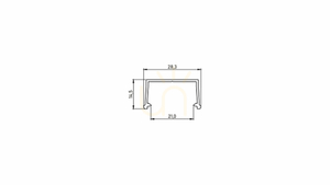 LED-Profil LUMINES Typ Fixo silber eloxiert 2 m small 1