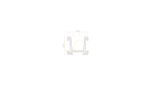 LED-Profil LUMINES Typ Fasso silber eloxiert 1 m small 1
