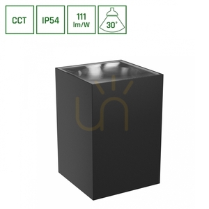 Torre 9 W Cct 230 V Ip54 99x78x117 Mm Schwarz Quadratische Fassade Einseitig gerichtet. 5 Torre 9 W Cct 230 V Ip54 99x78x117 Mm Schwarz Quadratische Fassade Einseitig gerichtet. small 5
