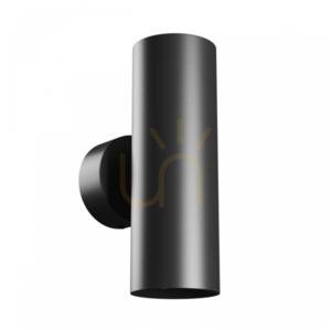 Squalla Variosa Tubo 2 Xgu10 Wandleuchte 230 V Ip20 55 X160 X90 Mm Schwarz Rund. small 0