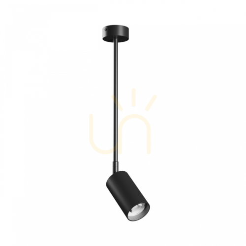 Prüfen Variosa Gu10 Base 230 V Ip20 55 X100 X450 Mm Schwarz Rund.