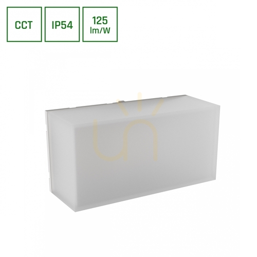 Prüfen Scatollo 8 W Cct 230 V Ip54 200x100x75 Mm Weiße Fassade