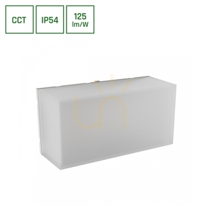 Scatollo 8 W Cct 230 V Ip54 200x100x75 Mm Weiße Fassade small 0