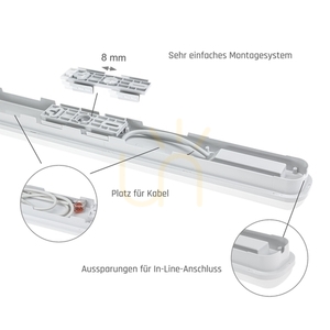 Limea Go Hermetic 600mm 25 W Nw 230 V 120st Ip65 Ik07 600x60x52mm Weiß 13 Limea Go Hermetic 600mm 25 W Nw 230 V 120st Ip65 Ik07 600x60x52mm Weiß small 13