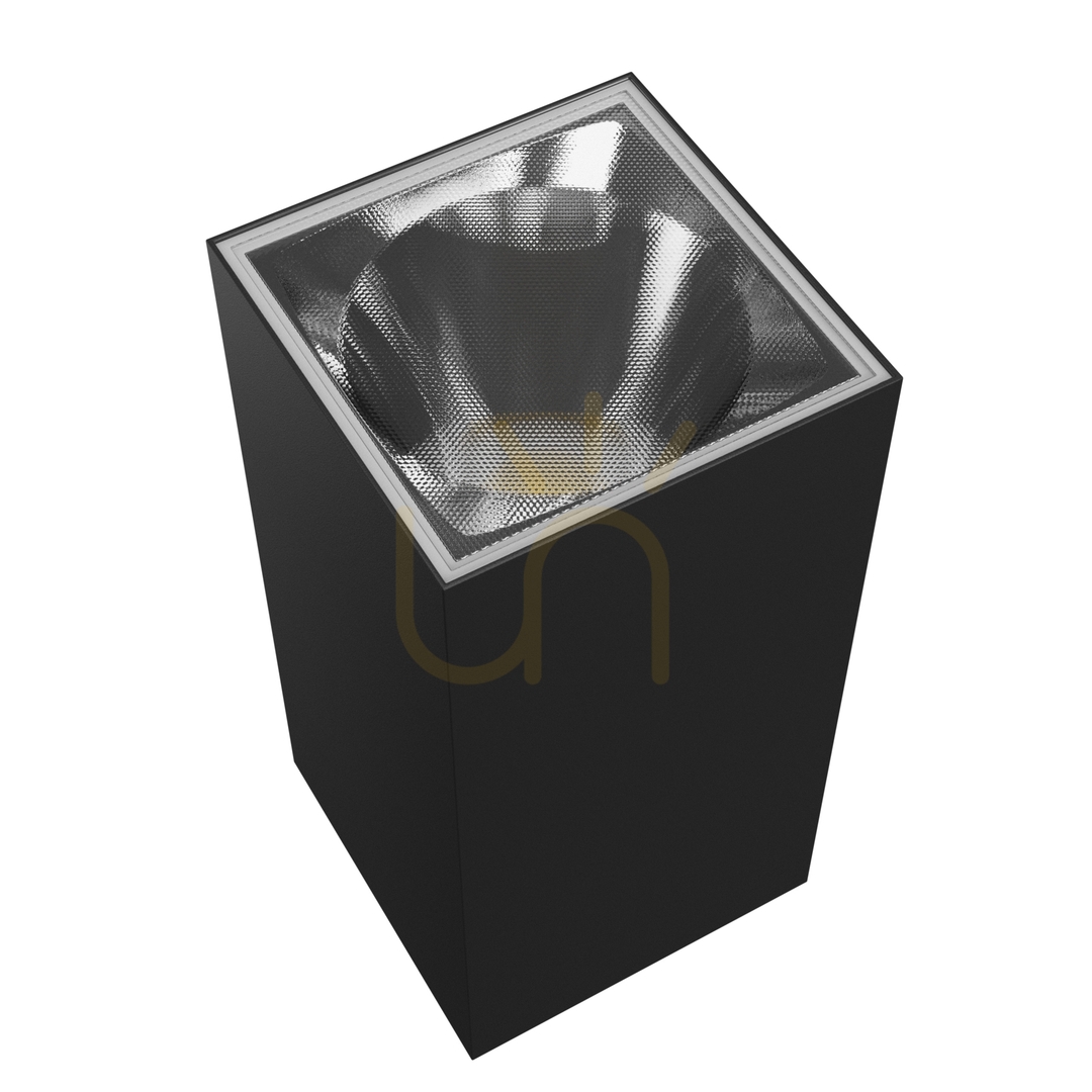 Anzeige Torre 18 W Cct 230 V Ip54 99x78x162 Mm Schwarz Quadratische Fassade Zwei-Wege. Torre 18 W Cct 230 V Ip54 99x78x162 Mm Schwarz Quadratische Fassade Zwei-Wege.
