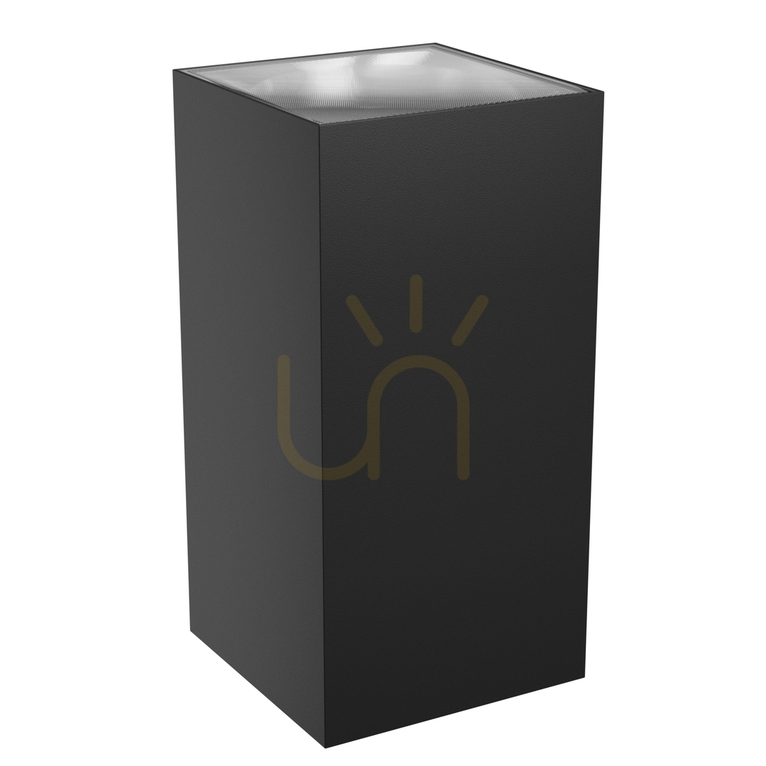 Aussicht Torre 18 W Cct 230 V Ip54 99x78x162 Mm Schwarz Quadratische Fassade Zwei-Wege. Torre 18 W Cct 230 V Ip54 99x78x162 Mm Schwarz Quadratische Fassade Zwei-Wege.