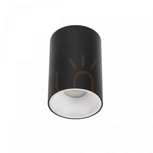 Prüfen Chloe Elemento Aufputz Gu10 250 V Ip20 Fi95x138mm Schwarz Rund Lackiert.