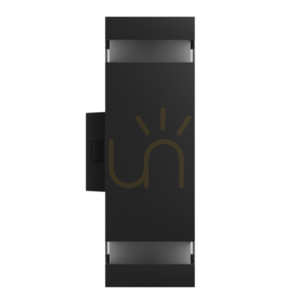Torre Ring 18 W Cct 230 V Ip54 99x78x240 Mm Schwarz Quadratisch Fassade Bidirektional. small 8