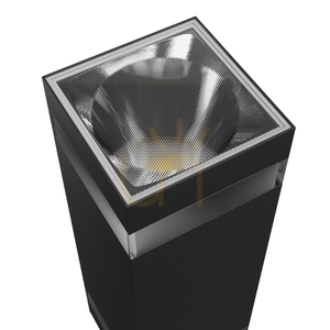 Torre Ring 18 W Cct 230 V Ip54 99x78x240 Mm Schwarz Quadratisch Fassade Bidirektional. small 9