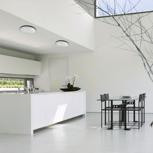 LED-Deckenleuchte SpectrumLED NYMPHEA BLACK & WHITE RINGS 24 W CCT Ø32 cm IP54, weiß mit schwarzem Ring small 8