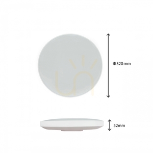 LED-Deckenleuchte SpectrumLED NYMPHEA BLACK & WHITE RINGS 24 W CCT Ø32 cm IP54, weiß mit schwarzem Ring small 9