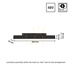 System Shift Line S Leuchte für Stromschiene 304x23x42mm 8W 100st Schwarz 5 Jahre Garantie. 2 Stromkreise 7 System Shift Line S Leuchte für Stromschiene 304x23x42mm 8W 100st Schwarz 5 Jahre Garantie. 2 Stromkreise small 7
