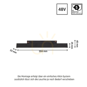 System Shift Line S Leuchte für Stromschiene 304x23x42mm 8W 100st Schwarz 5 Jahre Garantie. 2 Stromkreise 8 System Shift Line S Leuchte für Stromschiene 304x23x42mm 8W 100st Schwarz 5 Jahre Garantie. 2 Stromkreise small 8