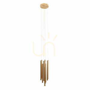 Pendelleuchte Max Light Organic P0524D 10-flammig gebürstetes Gold LED dimmbar 0 Pendelleuchte Max Light Organic P0524D 10-flammig gebürstetes Gold LED dimmbar small 0