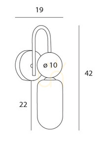Wandleuchte Max Light Nova W0380 Gold gebürstet 42 cm LED 12W dimmbar 3 Wandleuchte Max Light Nova W0380 Gold gebürstet 42 cm LED 12W dimmbar small 3